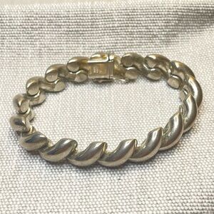 San Marco (Macaroni) Link Bracelet | 7.25” Made In Italy | 37g